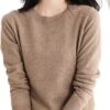 2024 New Cashmere Sweaters for Women Mock Neck Soft Long Sleeve Pullover Sweater Classic Fall/Winter Sweater Tops