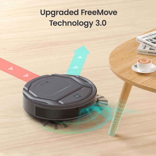 Lefant M210 Pro Robot Vacuum, Slim & Quiet, 3 Adjustable Suction Levels, 120 Min Runtime, Freemove 3.0, WiFi/App/Alexa, 6 Modes for Pet Hair, Hard Floors & Low Carpets, Self-Charging, Gray - Image 2
