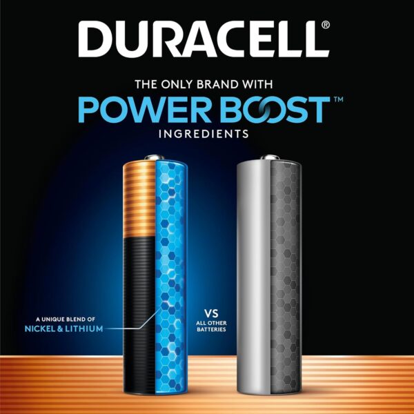 Duracell Coppertop AA Batteries with Power Boost Ingredients, 20 Count Pack Double A Battery with Long-lasting Power, Alkaline AA Battery for Household and Office Devices - Image 3