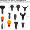 Massage Gun Attachments for Hypervolt Go, 12PCS Replaceable Massager Heads to Meet Different Needs for Deep Tissue Percussion Relief, Upgraded Massage Head Plug-n-Play Accessories Easy to Use - Image 6