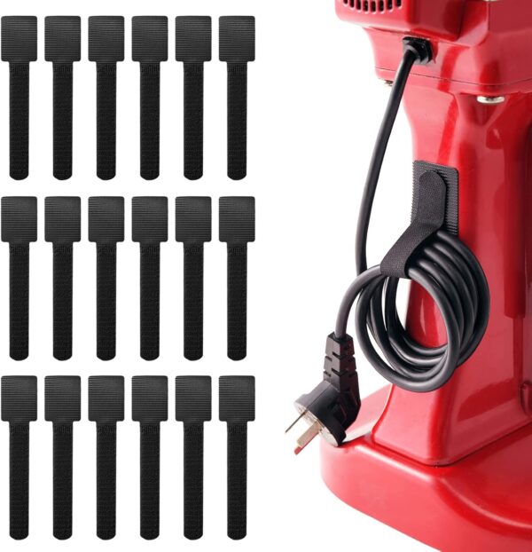 SUITMAT Cord Organizer for Appliances 18 Pack, Cable Organizer Cord Holder for Small Kitchen Appliances, Kitchenaid Stand Mixer Air Fryer Coffee Maker Pressure Cooker (Black)