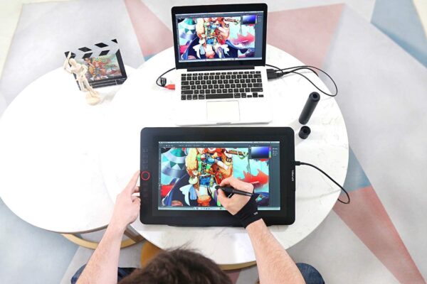 15.6" Drawing Tablet with Screen XPPen Artist 15.6 Pro Tilt Support Graphics Tablet Full-Laminated Red Dial (120% sRGB) Drawing Monitor Display 8192 Levels Pressure Sensitive & 8 Shortcut Keys - Image 2