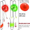 Easter Basket Stuffers Gifts 3pcs Light Up Gyro Wheel Toys for Kids Boys Teens, Retro Magic Rail Twirler Magnetic Yoyo Fidget Spinner Toys for Kids Ages 3-5 4-8-12 Year Old Nostalgia Stocking Stuffers - Image 2