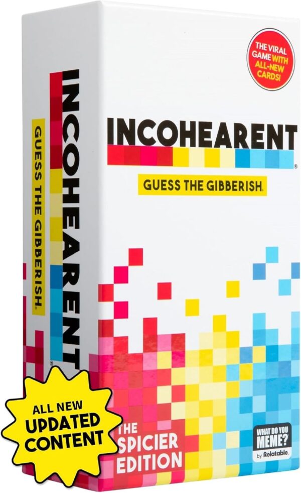 Incohearent, The Guess the Gibberish Party Game by Relatable, A Funny Card Game for Adults, Great for Bachelorette Party Games or Game Night Games, Includes 400 Cards, Instructions, and 1 Sand Timer - Image 9