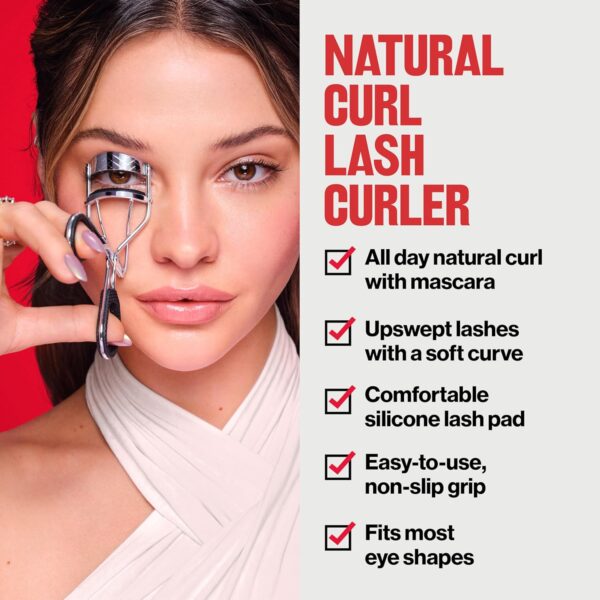 Revlon Natural Curl Lash Curler for Lifted Eyelashes, with Non-Slip Finger Grips, Easy to Use, 1 Count - Image 3