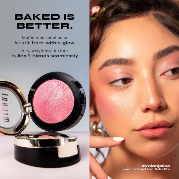 Milani Baked Blush, Powder Blush for Cheeks, Cruelty Free Makeup - Shape, Contour & Highlight Face for a Shimmery or Matte Finish -Petal Primavera - Image 4