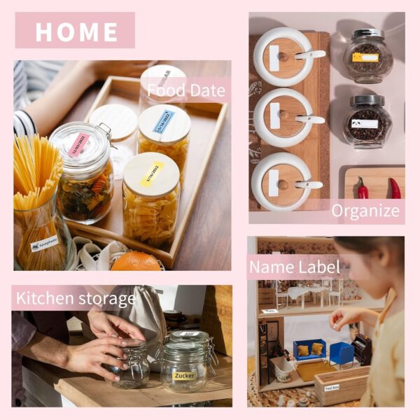 Phomemo Label Maker Machine, D30 Portable Handheld Bluetooth Mini Label Printer, Multiple Templates for Smartphone Thermal Small Label Maker Rechargeable Easy to Use for Home Office School - Image 8