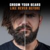 Viking Revolution Beard Comb & Beard Brush Set for Men -- Natural Boar Bristle Brush and Dual Action Pear Wood Comb w/Velvet Travel Pouch - Great for Grooming Beards and Mustaches - Image 6