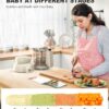 Auto Baby Food Maker, Glass Baby Food Mills, Baby Blender & Steamer and Puree Maker with Auto Cooking, Easy Cleaning, Dishwasher Safe, Cook at Home, Touch Screen Control - Image 4