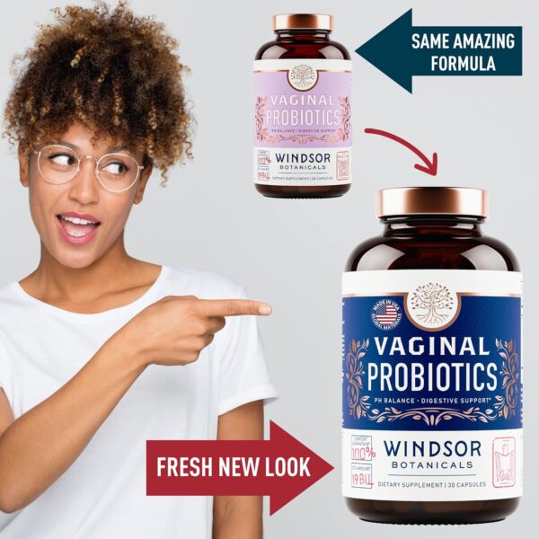 Vaginal Probiotics for Women - 19Bil CFU Lactobacillus Salivarius Probiotic for PH Balance, Digestive, Gut Health - Feminine Balance Complex Probiotics for Women BV Support Supplements - 30 Capsules - Image 5
