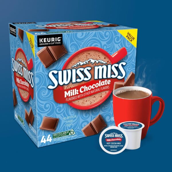 Swiss Miss Milk Chocolate Hot Cocoa, Single-Serve Keurig K-Cup Pods, Hot Chocolate, 44 Count - Image 7