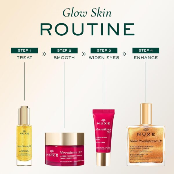 NUXE Huile Prodigieuse Shimmer Multi-Purpose Dry Oil - Luxurious Radiant Glow and Hydration for Face, Body & Hair - Image 7
