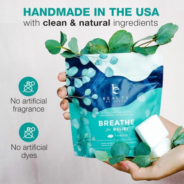 Shower Steamers Aromatherapy - USA Made with Natural Ingredients & Eucalyptus Essential Oil, Mothers Day Gifts, Large Shower Bombs, Relaxation Spa Gifts for Women & Men, Self Care Gifts for Mom - Image 2