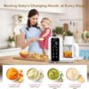 Baby Food Maker, Baby Food Processor with Automatic Cooking & Grinding, Food Steamer Puree Blender with Self-Cleaning Function, BPA Free (White) - Image 2