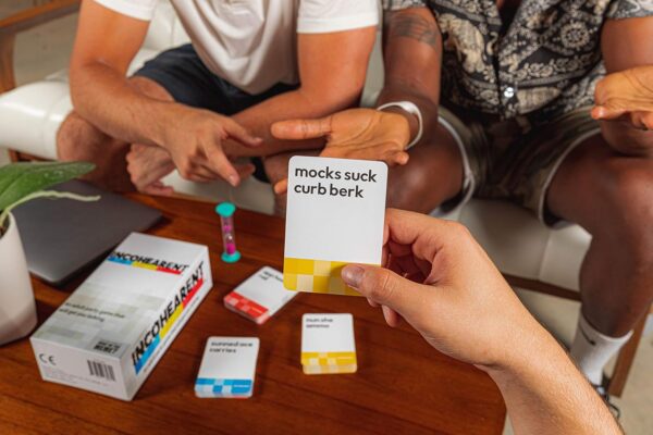Incohearent, The Guess the Gibberish Party Game by Relatable, A Funny Card Game for Adults, Great for Bachelorette Party Games or Game Night Games, Includes 400 Cards, Instructions, and 1 Sand Timer - Image 12