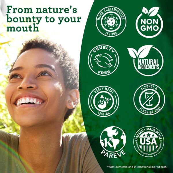 GuruNanda Starter Pulling Oil Mouthwash for Natural Teeth Whitening, Coconut and Peppermint Oil for Fresh Breath & Happy Gums, Alcohol-Free, 8 Oz - Image 7