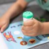Melissa & Doug Sticker Wow!™ 24-Page Activity Pad and Sticker Stamper, 300 Stickers, Arts and Crafts Fidget Toy Collectible Character – Dinosaur Creative Play Travel Toy for Girls and Boys 3+, - Image 2