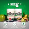 EHP Labs OxyGreens Super Greens Powder - Spirulina & Chlorella Superfood, Green Juice Powder & Greens Supplements with Prebiotic Fibre, Antioxidants & Immunity Support, 30 Serves (Strawb. Margarita) - Image 4