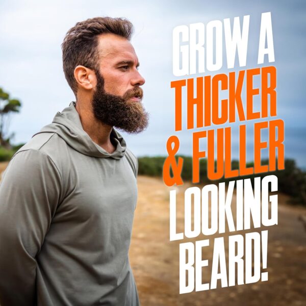 Wild Willies Beard Growth Gummies Supplement for Men - with Biotin & 19 Vitamins for Stronger, Thicker Facial Hair - 60 Gummies - Image 3