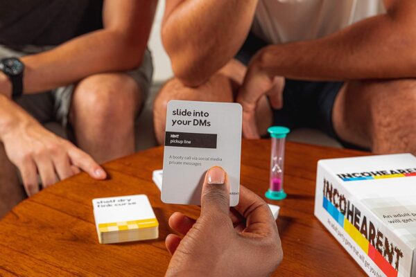 Incohearent, The Guess the Gibberish Party Game by Relatable, A Funny Card Game for Adults, Great for Bachelorette Party Games or Game Night Games, Includes 400 Cards, Instructions, and 1 Sand Timer - Image 15