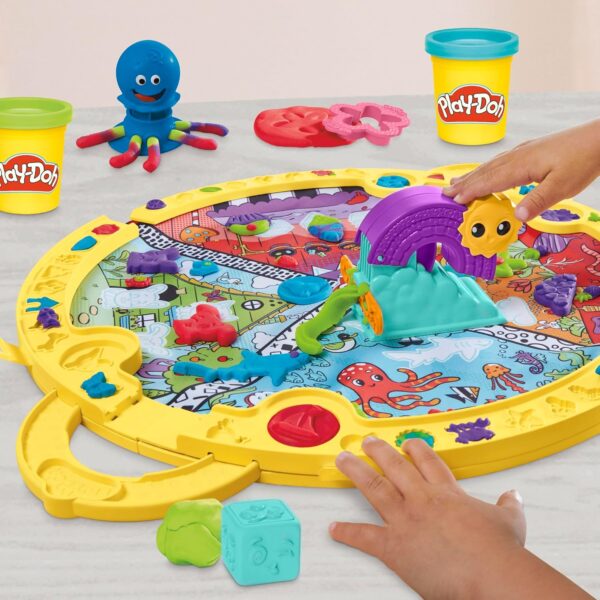 Play-Doh Fold & Go Playmat Starter Set with 19 Accessories, Preschool Toys for 3 Year Old Girls & Boys & Up, Kids Arts & Crafts - Image 9