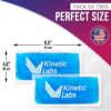 Gel Ice Packs for Injuries Reusable (2 Pack) 9.5" x 4.5" – HSA FSA Eligible Gel Cold Packs by Kinetic Labs – Flexible & Soft Packs for Knee, Shoulder, Back (Regular) - Image 4
