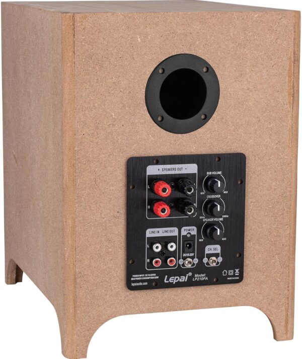 Dayton Audio 6-1/2" Down Firing Active Mini Subwoofer Kit with 2.1 Channel Amplifier