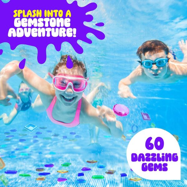 Dan&Darci Pool Gem Hunt Diving Game for Kids - Pools Toys for Kid Ages 6 7 8 9 10 11 12 Year Old - Water Games Swimming Dive Toy - Gifts for Girls, Boy Ages 6-8, 8-12, Summer Fun - Image 7