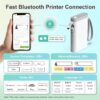 Nelko Label Maker Machine with Tape, P21 Bluetooth Label Printer, Wireless Mini Label Makers with Multiple Templates for Organizing Office Home, White - Image 2