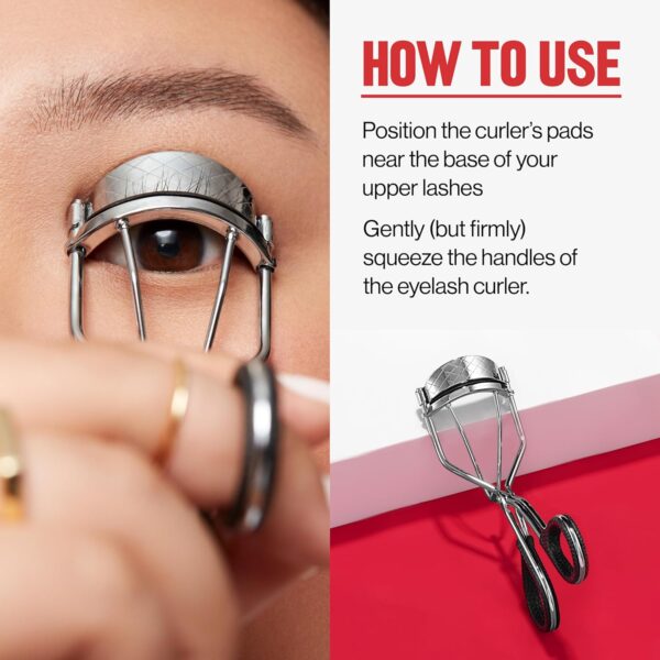Revlon Natural Curl Lash Curler for Lifted Eyelashes, with Non-Slip Finger Grips, Easy to Use, 1 Count - Image 8