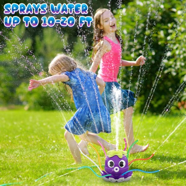 Outdoor Water Spray Sprinkler for Kids and Toddlers, Summer Outside Toys Backyard Games with 8 Wiggle Tubes, Attaches to Garden Hose Splashing Fun Toys for 3 4 5 6 7 8 Year Old Boys Girls Gifts - Image 6