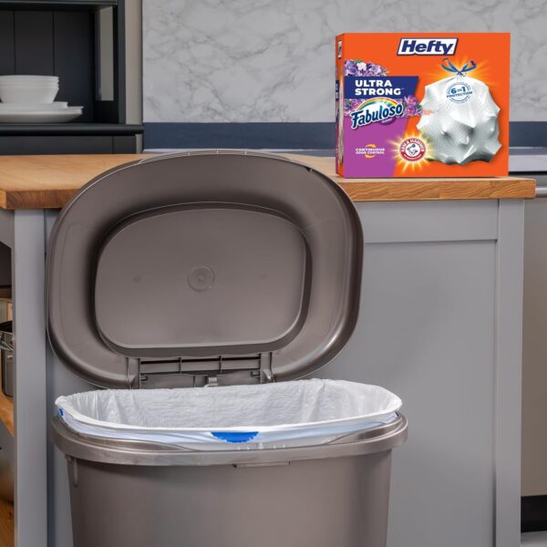 Hefty Ultra Strong Tall Kitchen Trash Bags, Fabuloso Scent, 13 Gallon, 80 Count - Image 2