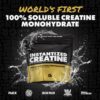 Gains in Bulk Instantized Creatine Monohydrate for Women and Men, Soluble Pre Workout Powder, Supports Muscle Building, Strength and Performance, Bodybuilding Supplements, Unflavored, 30 Servings