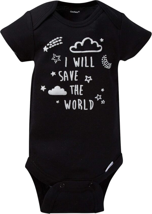 Gerber Baby 8-Pack Short Sleeve Onesie Bodysuits - Image 3