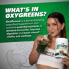 EHP Labs OxyGreens Super Greens Powder - Spirulina & Chlorella Superfood, Green Juice Powder & Greens Supplements with Prebiotic Fibre, Antioxidants & Immunity Support, 30 Serves (Strawb. Margarita) - Image 2