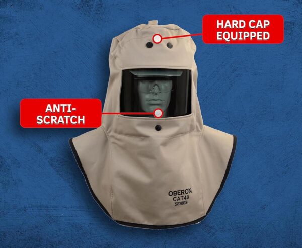 Oberon Arc Flash Kit - 40 Cal- Includes Arc Flash Hood, Coat and Bib Suit- CAT Series - Image 3