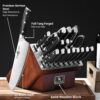 Stahl 19 Piece High Carbon Exclusive German Steel Knife Block Set (Black) - Image 4