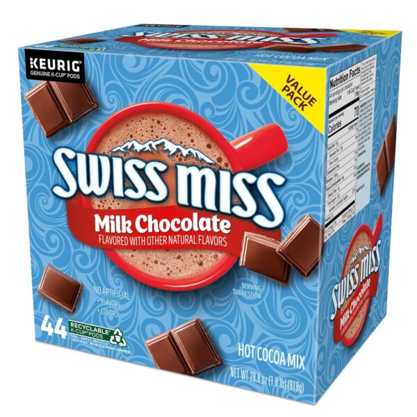 Swiss Miss Milk Chocolate Hot Cocoa, Single-Serve Keurig K-Cup Pods, Hot Chocolate, 44 Count - Image 12