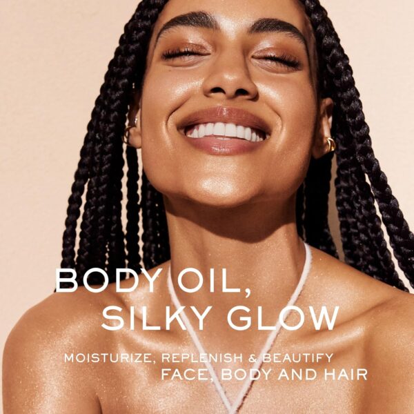 NUXE Huile Prodigieuse Shimmer Multi-Purpose Dry Oil - Luxurious Radiant Glow and Hydration for Face, Body & Hair - Image 2