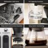 KRUPS Essential Brewer 8 Cup Drip Coffee Maker Machine SCA-Certified, Blooming Technology, Barista-Quality Precise Brewing, Stainless Steel Design and Aroma Tube, Easy to Clean Dishwasher Safe, Silver - Image 7