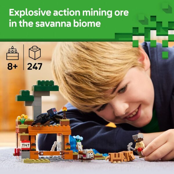 LEGO Minecraft The Armadillo Mine Expedition Toy Figures and Playset - Building Minecraft Toy for Kids, Boys and Girls, Ages 8+ - with Gaming Figures for Pretend Play - Gift Idea for Birthdays - 21269 - Image 2