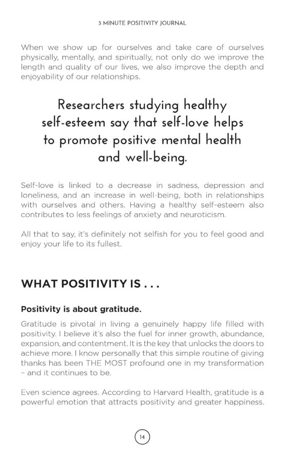 3 Minute Positivity Journal: Boost Your Mood. Train Your Mind. Change Your Life. - Image 3