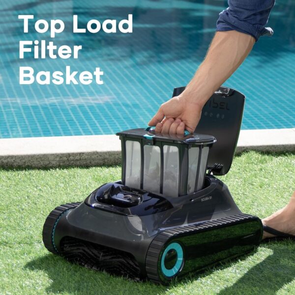 AIPER Scuba S1 Cordless Robotic Cleaner, Smart Navigation for Inground Pools up to 1,600 Sq.ft, Wall and Waterline Cleaning Vacuum - Image 7