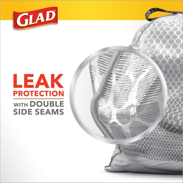 Glad ForceFlex Tall Kitchen Trash Bags, 13 Gal, Gain Lavender with Febreze, 40 Ct (Pack May Vary) - Image 5
