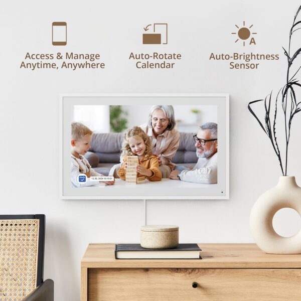 Dragon Touch 15.6" Digital Calendar Chore Chart – 1080P Full HD Interactive Touchscreen, Smart Family Planner, Hearth Display Digital Calendar Wall & Desk Mountable for Seamless Scheduling - Image 6