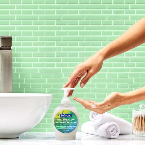 Softsoap Moisturizing Liquid Hand Soap, Soothing Clean Aloe Vera - 7.5 Fl Oz (Pack of 6) - Image 3