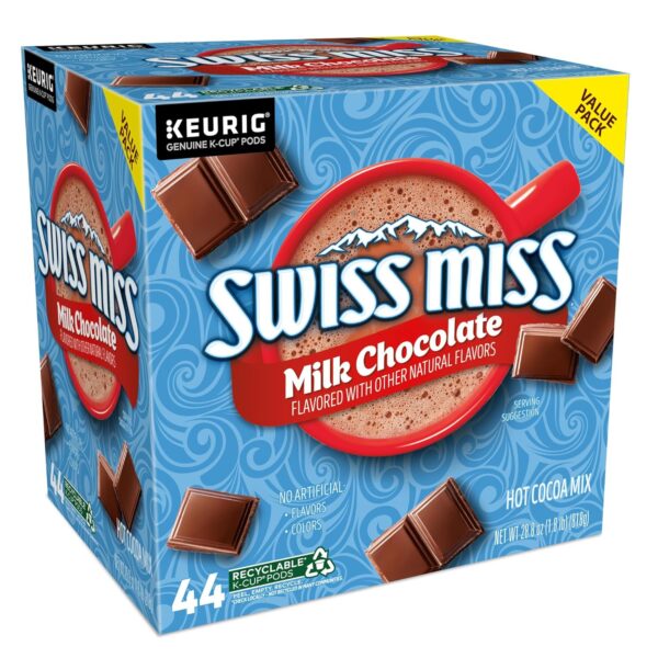 Swiss Miss Milk Chocolate Hot Cocoa, Single-Serve Keurig K-Cup Pods, Hot Chocolate, 44 Count - Image 11
