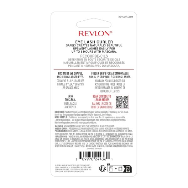 Revlon Natural Curl Lash Curler for Lifted Eyelashes, with Non-Slip Finger Grips, Easy to Use, 1 Count - Image 14