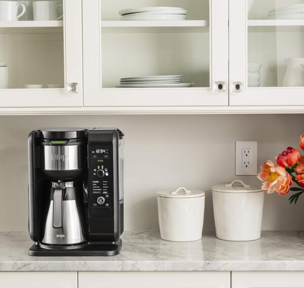 Ninja Hot and Cold Brewed System, Tea & Coffee Maker, with Auto-iQ, 6 Sizes, 5 Styles, 5 Tea Settings, 50 oz Thermal Carafe, Frother, Coffee & Tea Baskets, Dishwasher Safe Parts, Black, CP307 - Image 10
