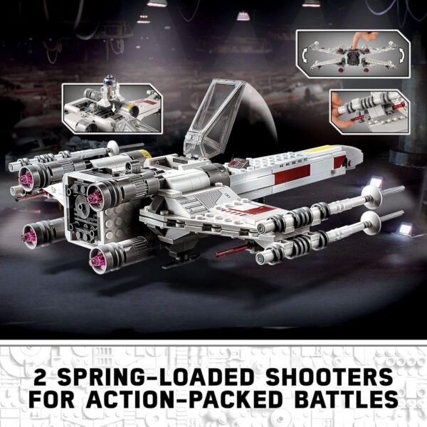 LEGO Star Wars Luke Skywalker's X-Wing Fighter 75301 Building Toy Set - Princess Leia Minifigure, R2-D2 Droid Figure, Jedi Spaceship from The Classic Trilogy Movies, Great Gift for Kids, Boys, Girls - Image 4
